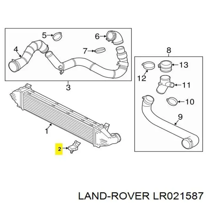Sensor, presión colector de admisión  Land Rover LR021587 precio, desde 40,66 EUR