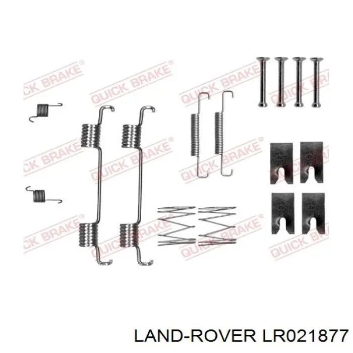 LR021877 Land Rover juego de zapatas de frenos, freno de estacionamiento