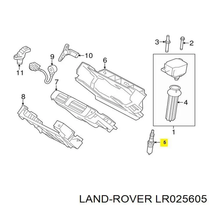 Comprar LR025605 Land Rover Bujía de encendido