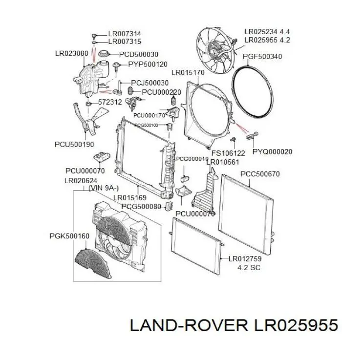 Comprar LR025955 Land Rover Ventilador del motor