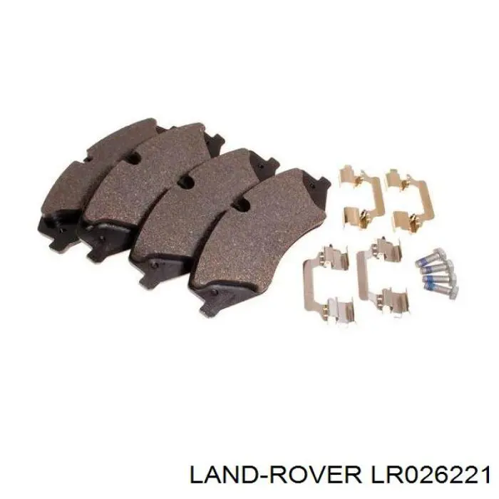 LR026221 Land Rover pastillas de freno delanteras