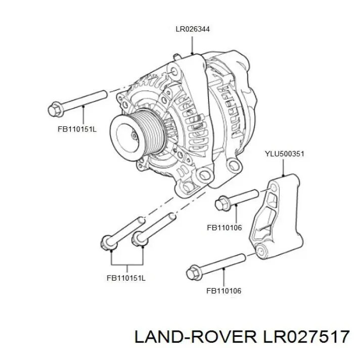 Alternador LAND ROVER LR027517