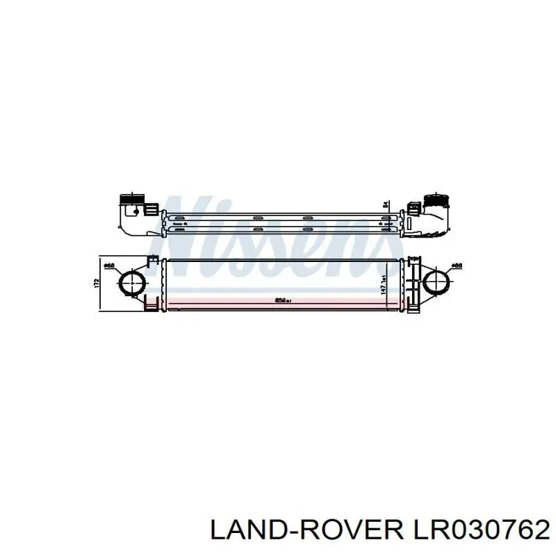 Radiador de aire de admisión Land Rover LR030762 precio, desde 78,41 EUR