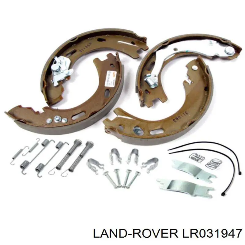 Comprar LR031947 Land Rover Juego de zapatas de frenos, freno de estacionamiento