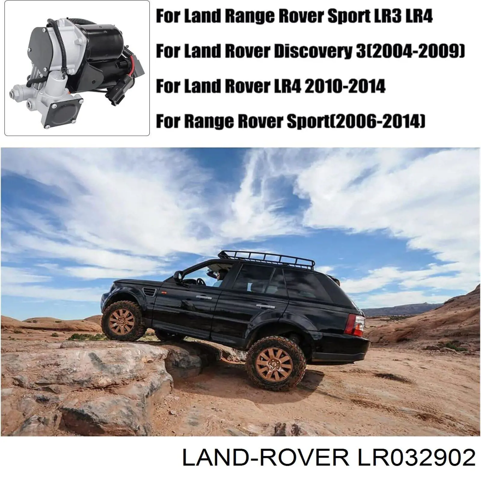 Comprar LR032902 Land Rover Compresor de suspensión neumática