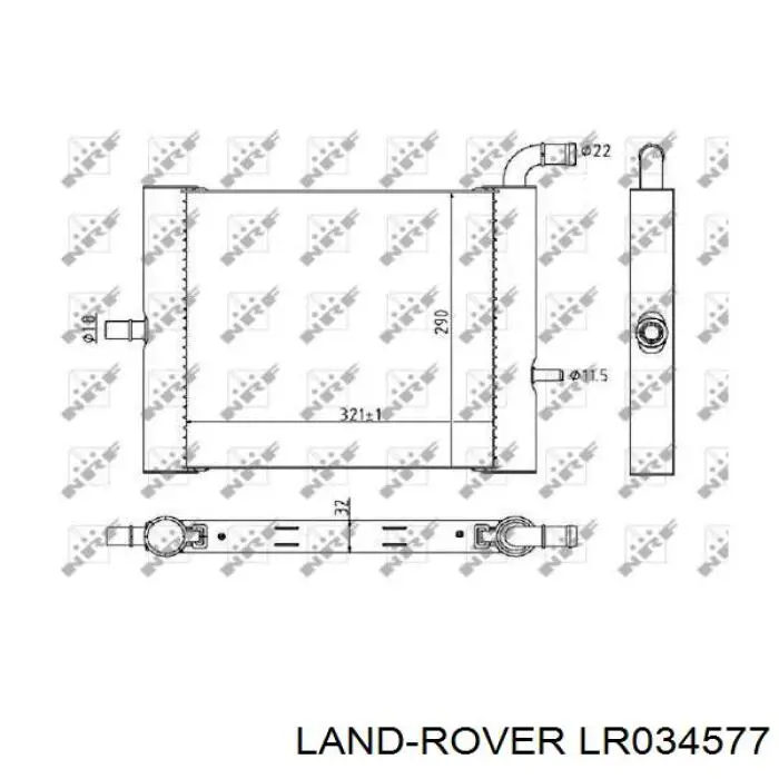 Comprar LR034577 Land Rover Radiador adicional de refrigeración del motor