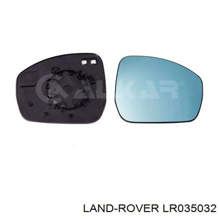 LR035032 Land Rover cristal de espejo retrovisor exterior derecho