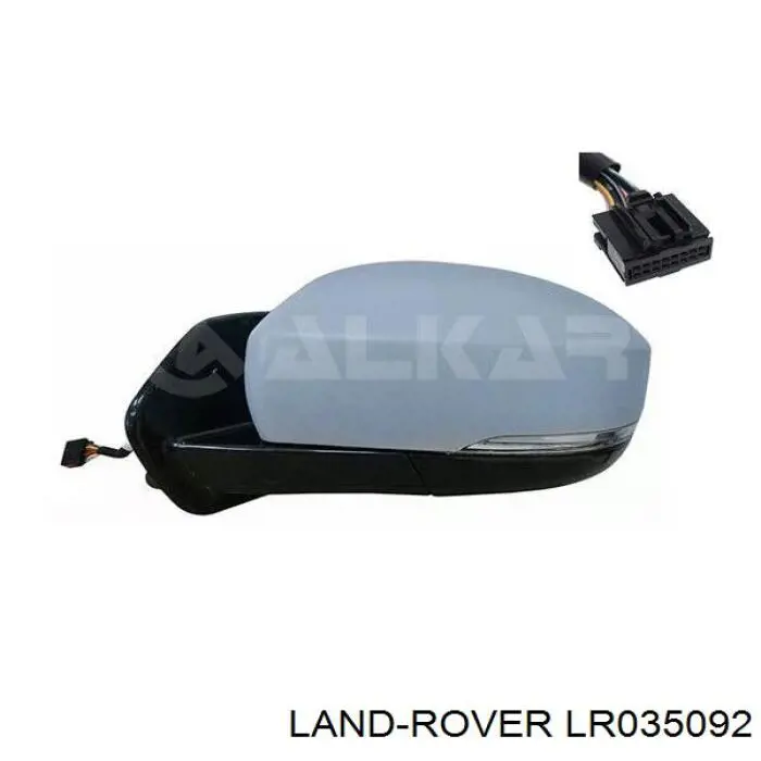 LR035092 Land Rover cubierta de espejo retrovisor izquierdo