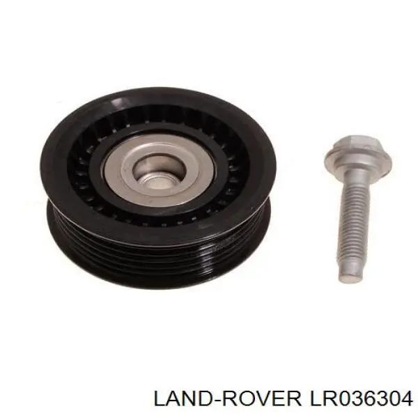 LR036304 Land Rover polea inversión / guía, correa poli v