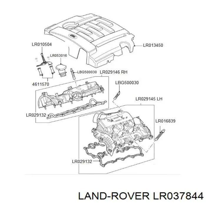 Cuello de llenado de aceite Land Rover LR037844 precio, desde  EUR