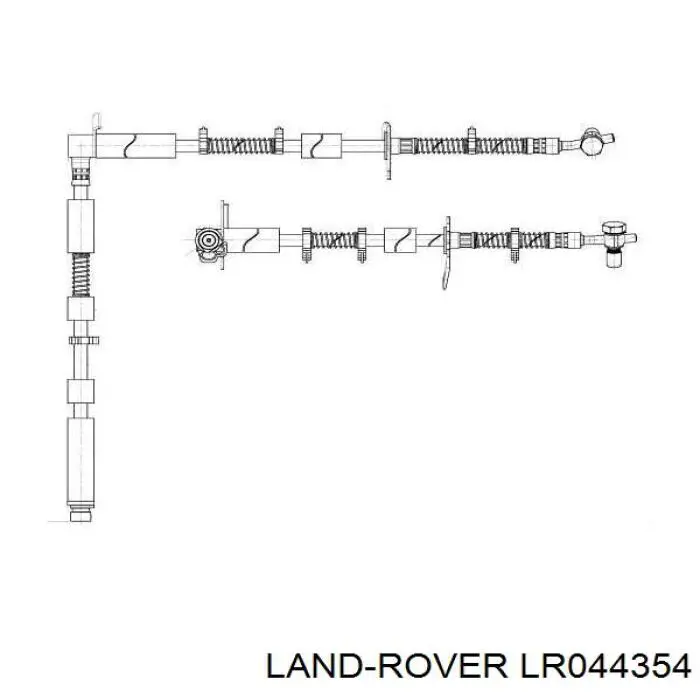 SHB500034 Land Rover latiguillos de freno delantero izquierdo