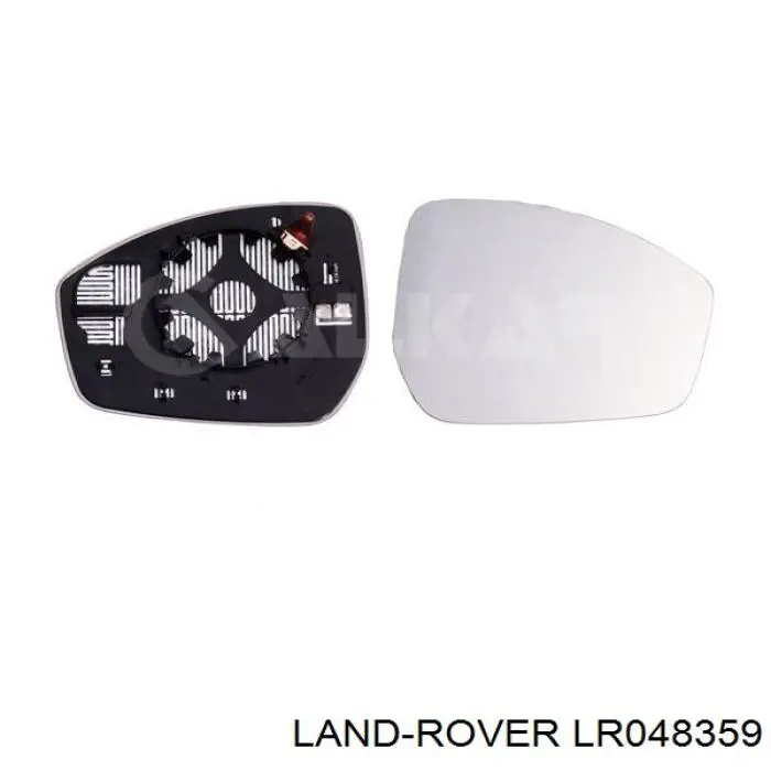 LR048359 Land Rover cristal de espejo retrovisor exterior derecho