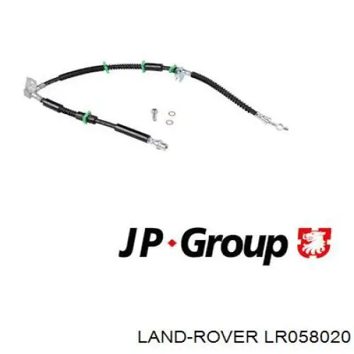 LR058020 Land Rover tubo flexible de frenos delantero izquierdo