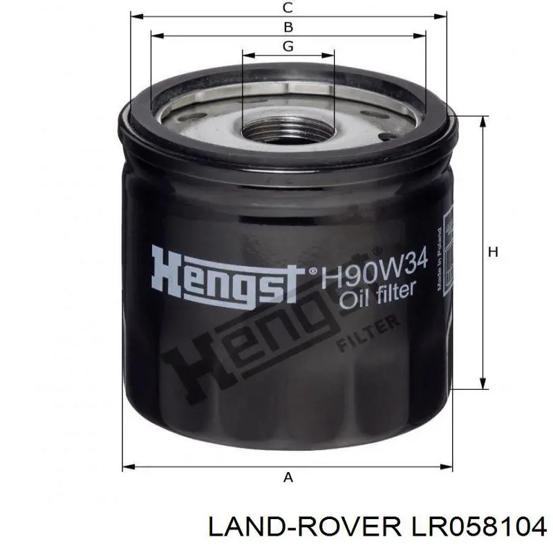 LR058104 Land Rover