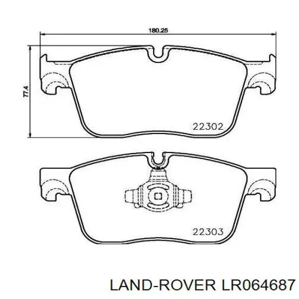 Comprar LR064687 Land Rover Pastillas delanteras de freno