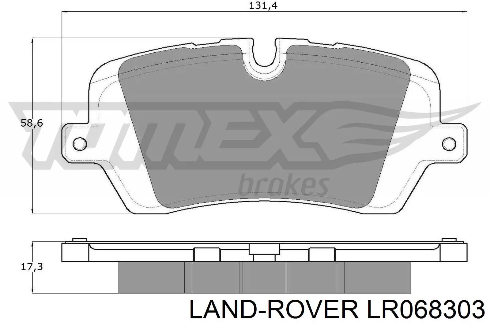 Pastillas traseras Land Rover LR068303