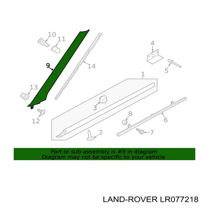 LR077218 Land Rover