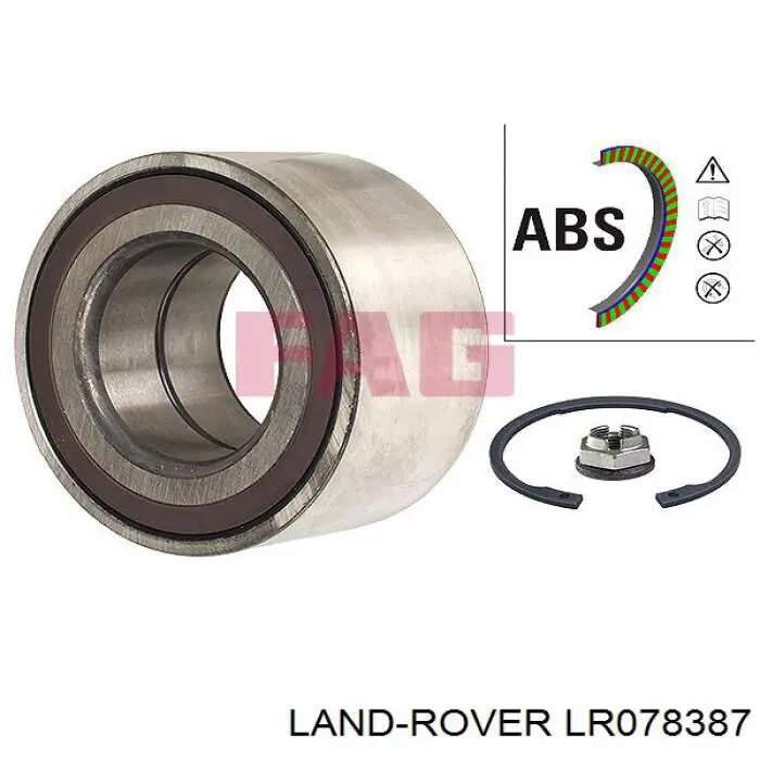 Comprar LR078387 Land Rover Cojinete de rueda delantero
