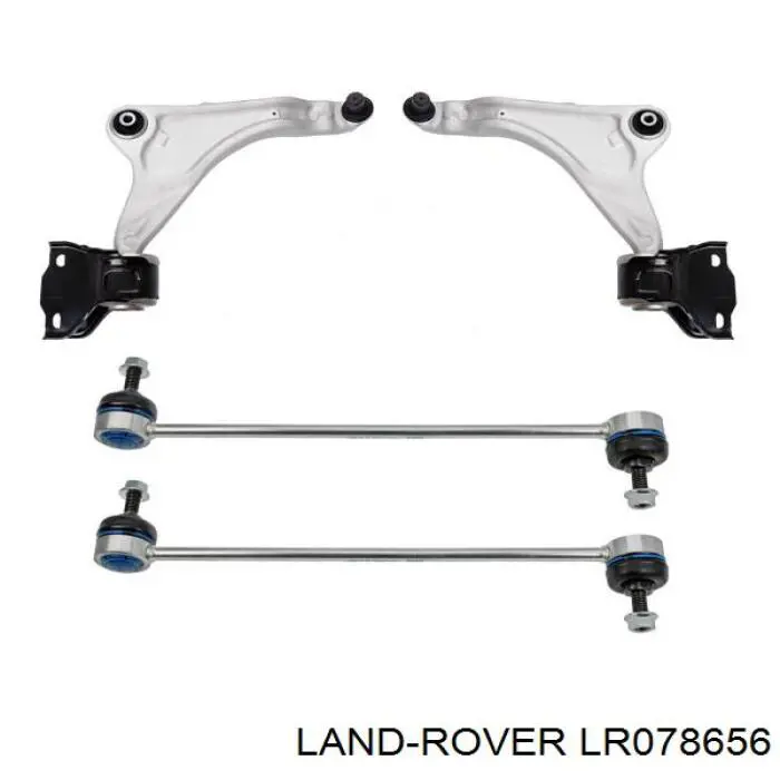LR078656 Land Rover Brazo inferior derecho de la suspensión delantera