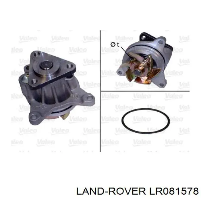 Bombeadora de agua Land Rover LR081578 precio, desde 38,01 EUR
