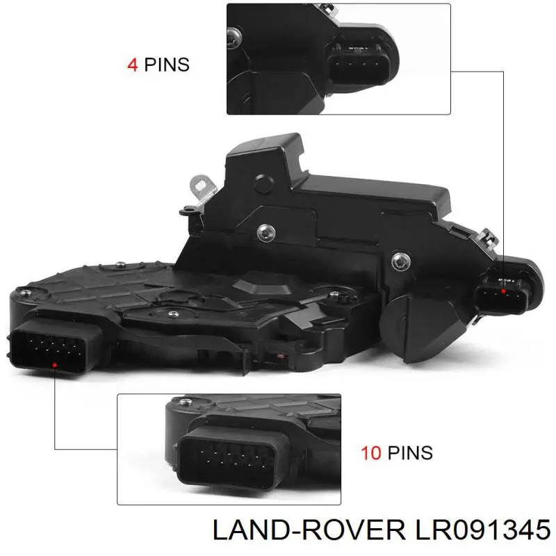 LR091345 Land Rover Cerradura de la puerta trasera derecha