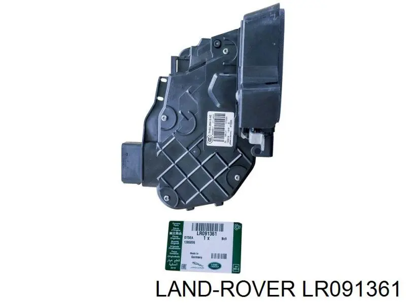 LR091361 Land Rover cerradura de puerta trasera izquierda