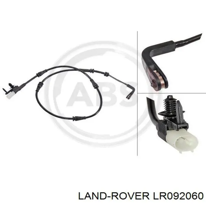 LR092060 Land Rover Sensor de desgaste de pastillas de freno trasero