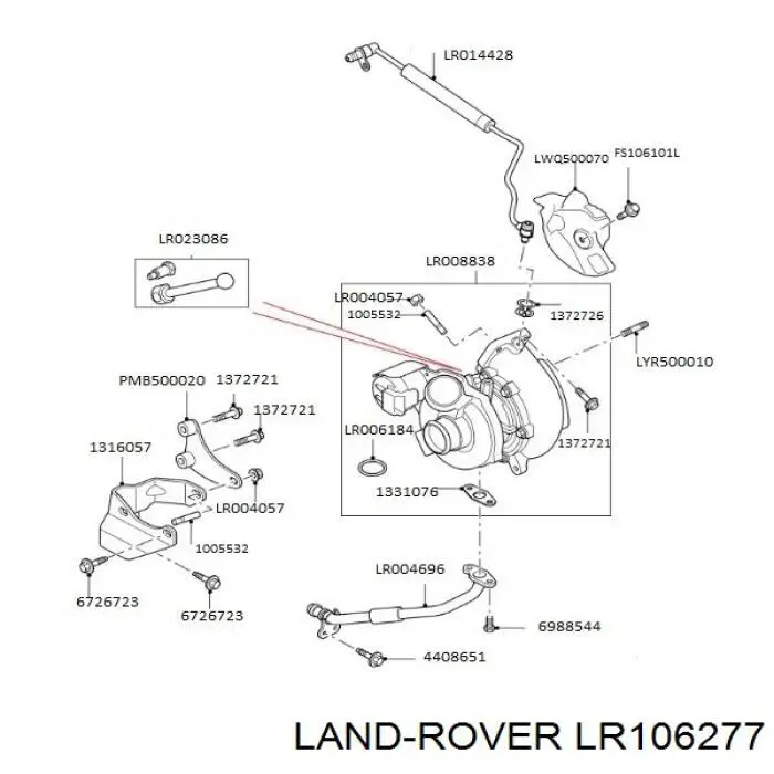 Comprar LR106277 Land Rover Tuerca del colector de escape
