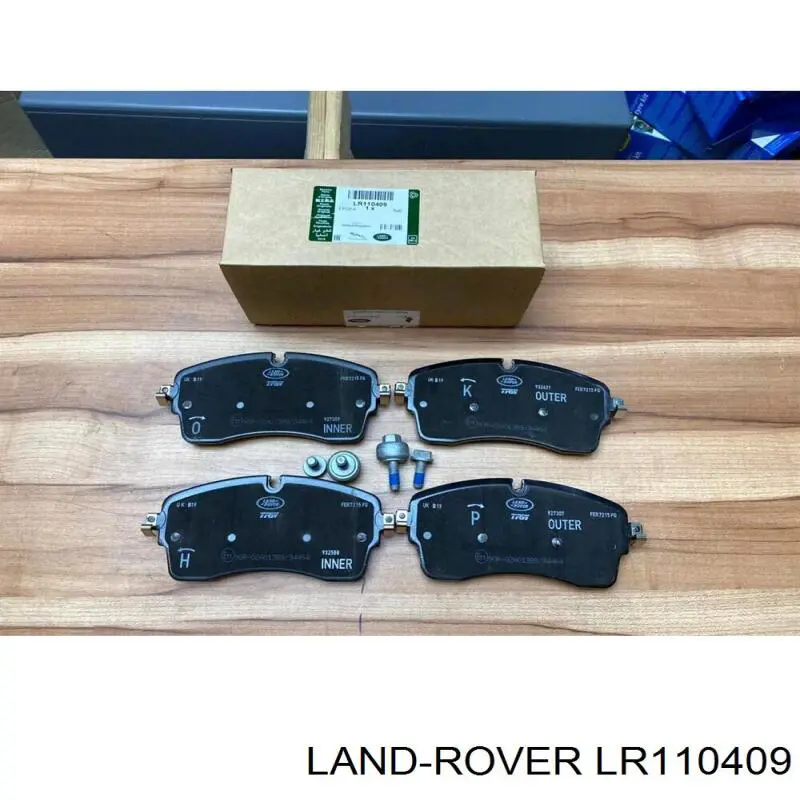LR110409 Land Rover pastillas de freno delanteras
