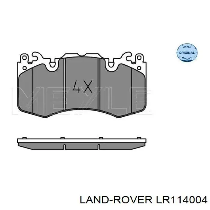 LR114004 Land Rover pastillas de freno delanteras