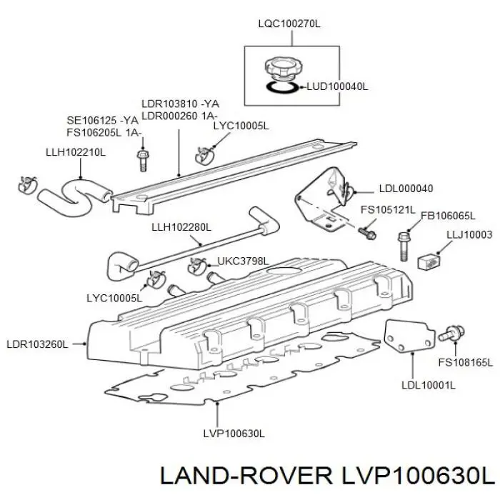 Comprar LVP100630L Land Rover Junta de tapa de balancines
