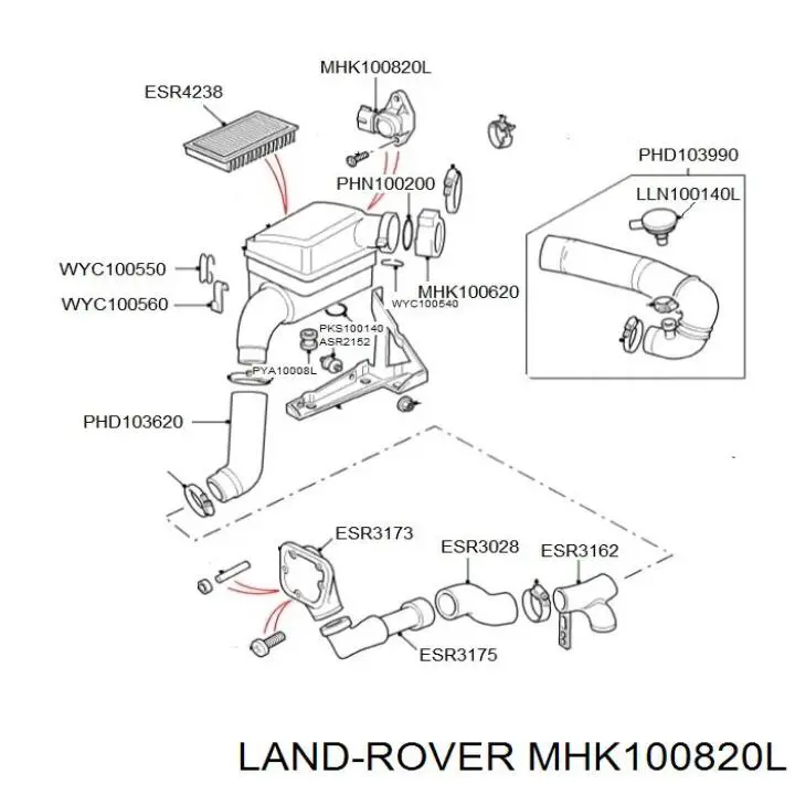 Sensor de presión del aire de admisión Land Rover MHK100820L precio, desde 39,20 EUR