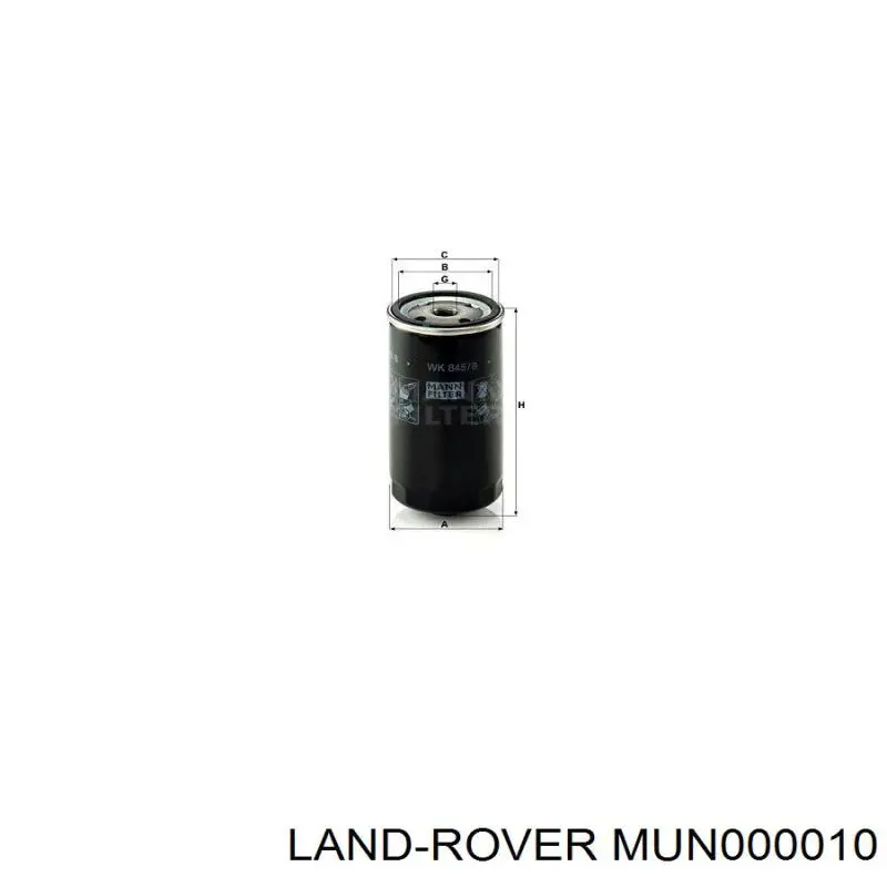 Filtro combustible Land Rover MUN000010 precio, desde 16,97 EUR