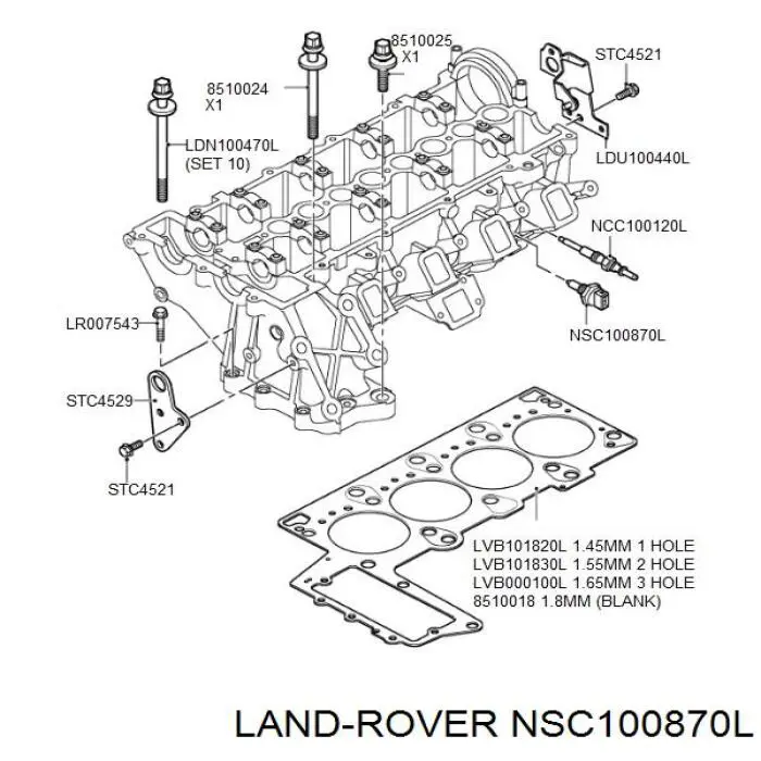 Sensor de temperatura del refrigerante Land Rover NSC100870L precio, desde  