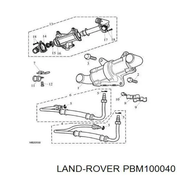 PBM100040 Land Rover termostato