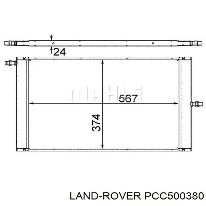 Comprar PCC500380 Land Rover Radiador adicional de refrigeración del motor