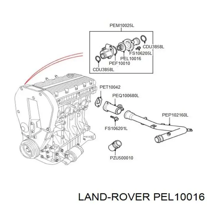 Comprar PEL10016 Land Rover Termostato