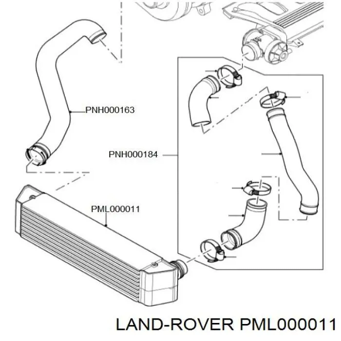 PML000011 Land Rover intercooler