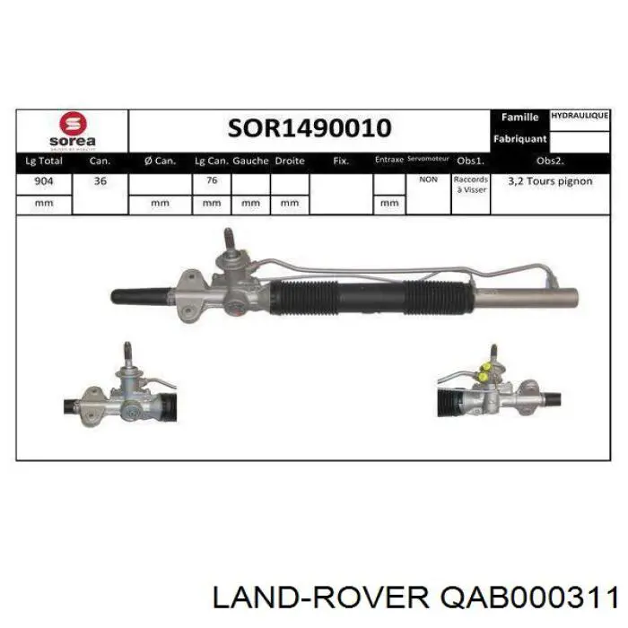 Comprar 0843LH Land Rover Cremallera