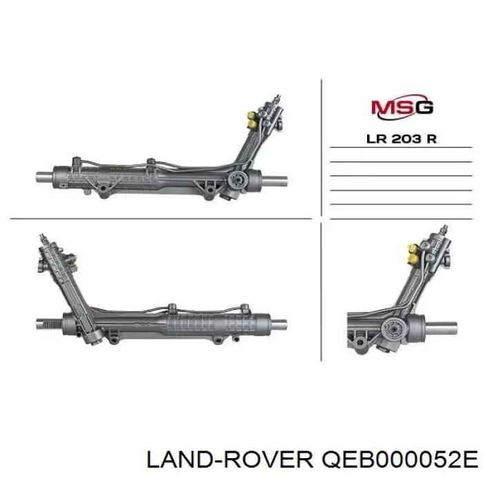 QEB000052E Land Rover cremallera de dirección