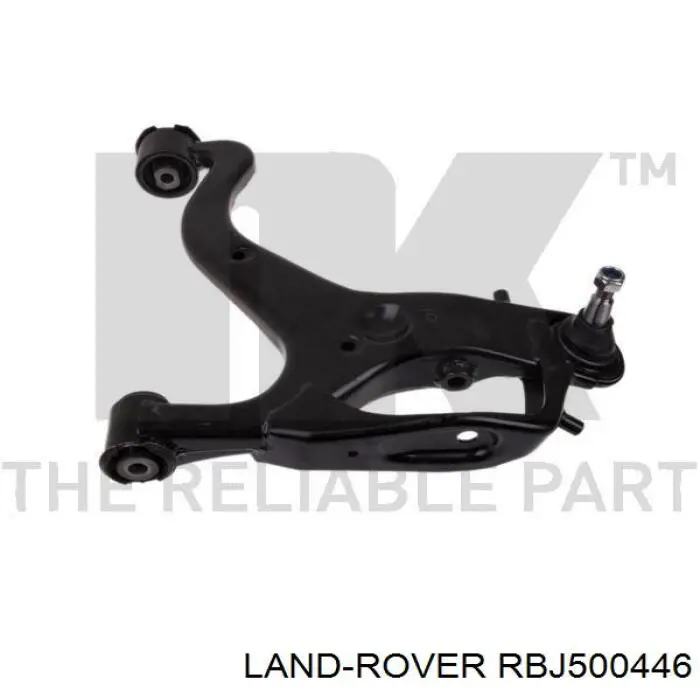 RBJ500446 Land Rover barra oscilante, suspensión de ruedas delantera, inferior derecha