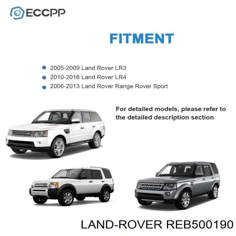 REB500190 Land Rover Bolsa de aire del eje delantero