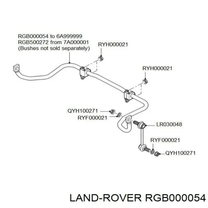 Barra estabilizadora de la suspensión trasero Land Rover Range Rover III SUV (L322) (2002 - 2009) precio, desde 132,93 EUR