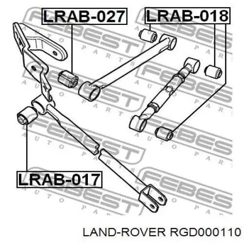 RGD000110 Land Rover barra panhard, eje trasero