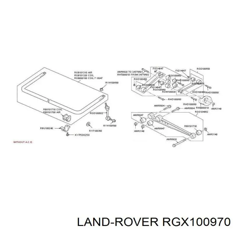 Suspensión, barra transversal trasera, exterior para Land Rover Discovery (LJ ,LT)