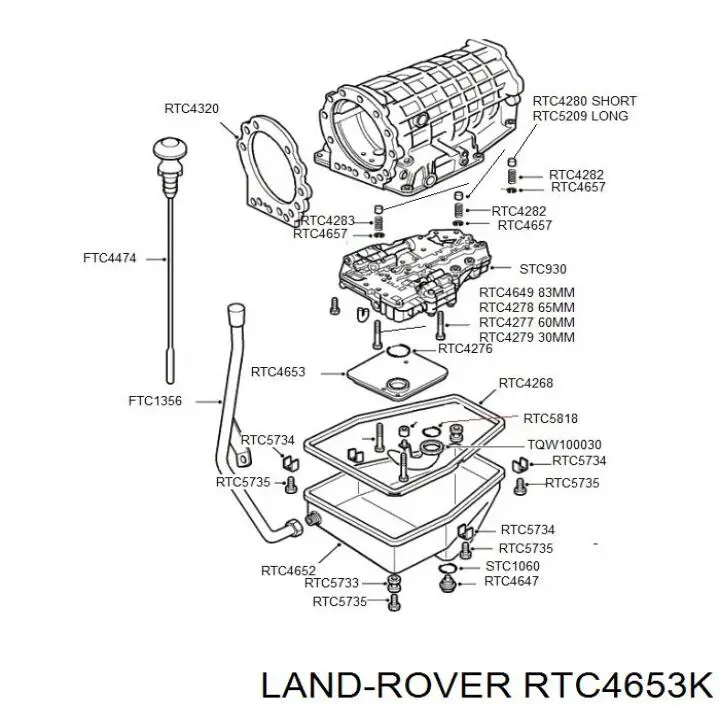 Comprar RTC4653K Land Rover Filtro de transmisión automática