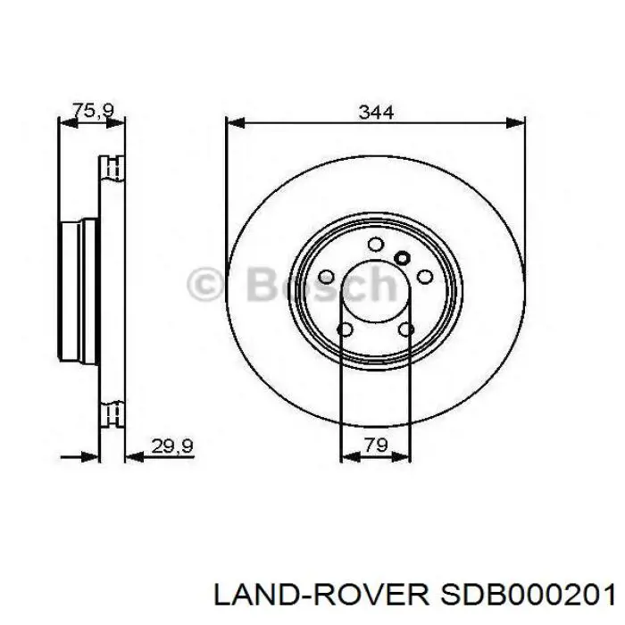 Frenos delanteros Land Rover SDB000201 precio, desde 72,60 EUR