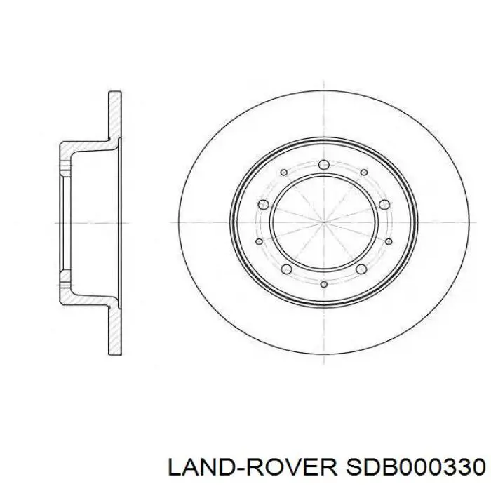 Disco de freno trasero Land Rover SDB000330 precio, desde 53,72 EUR