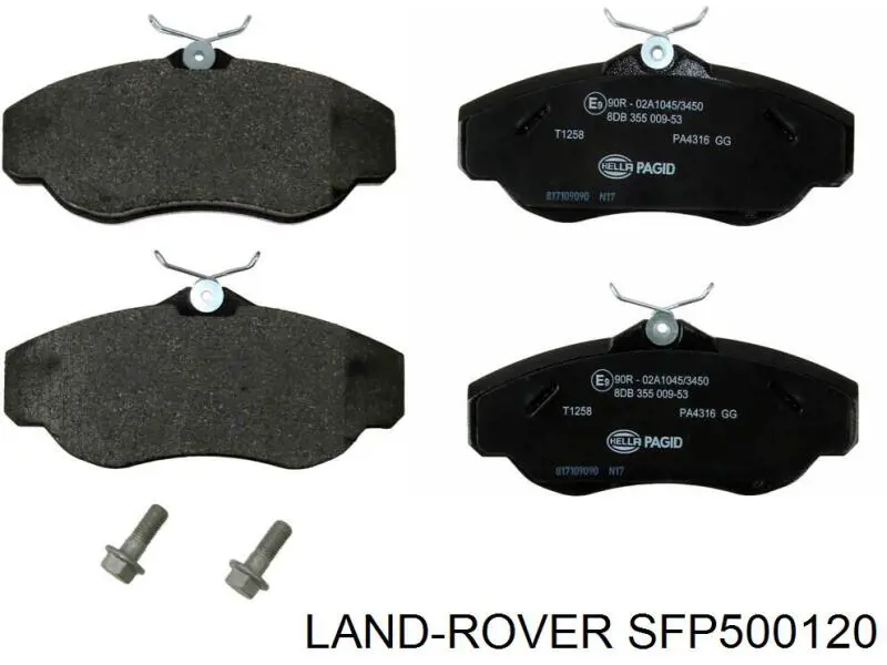 Comprar SFP500120 Land Rover Pastillas delanteras de freno