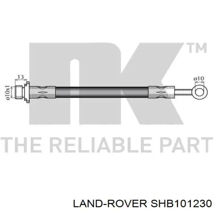 SHB101230 Land Rover latiguillo de freno delantero